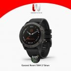 Garmin fenix 6X Pro Solar - Titanium Carbon Gray DLC with Black Band
