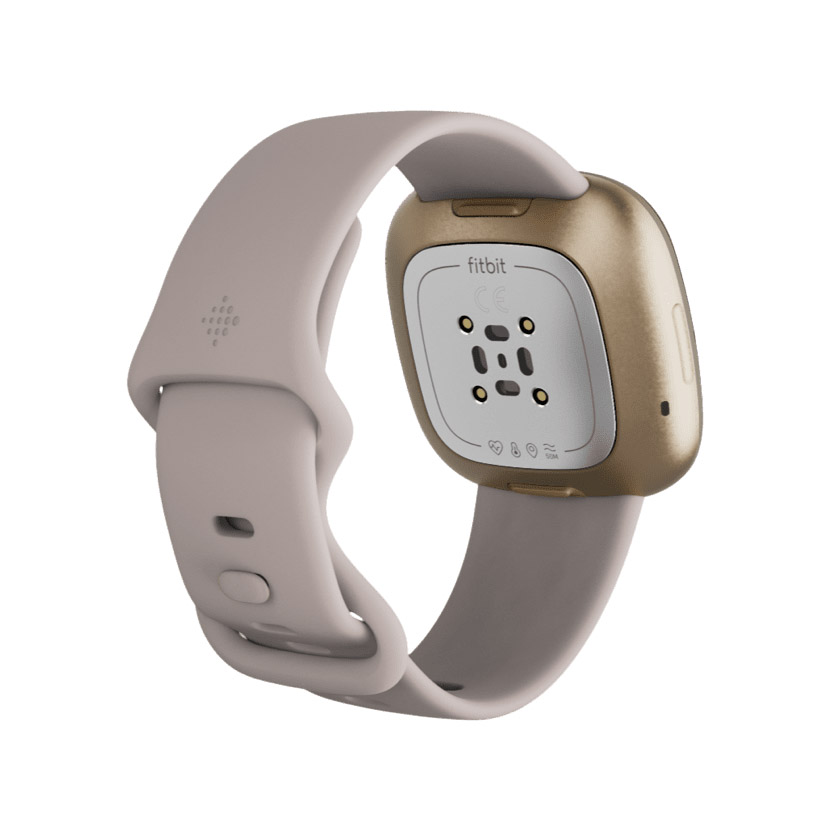 FITBIT SENSE ADVANCE HEALTH SMARTWACTH Lunar White/Soft Gold Stainless ...